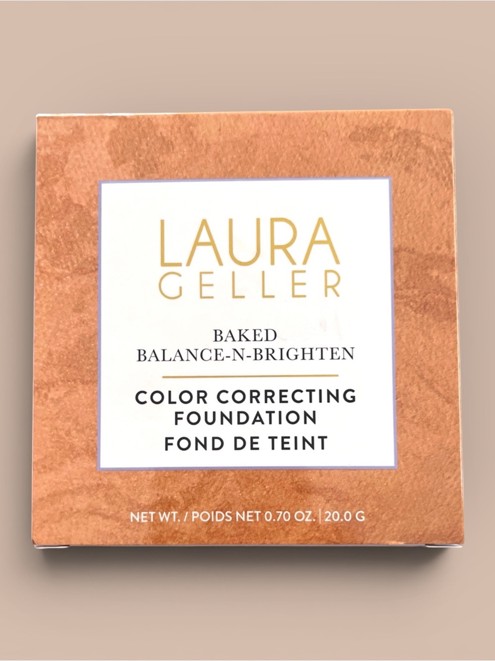 LAURA GELLER Baked Balance-n-Brighten Color Correcting Foundation Gold Med .7 Oz